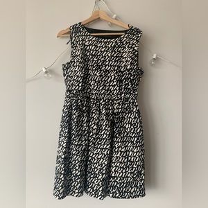 Zara black and white dress